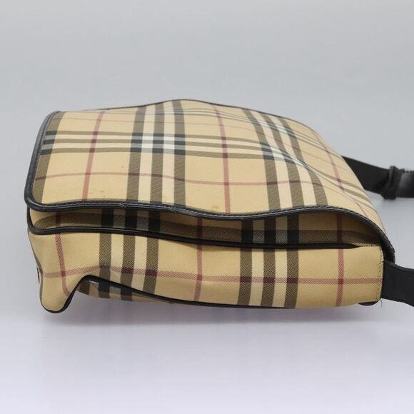 Burberry Nova Check Beige Canvas Shoulder Bag (Pre-Owned) - Picture 4 of 16